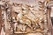 Roman empire marble handmade basrelief with angels and horses