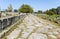 Roman era ancient street at Dion of Greece