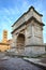 Roman Forum. The Arch of Titus (Arco di Tito) - landmark attraction in Rome, Italy