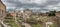 Roman forum on a cloudy day ruins ancient architecture rome