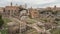 Roman Forum with crowd of people in Rome, Italy