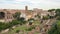 Roman Forum with crowd of people in Rome, Italy