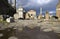 Roman forum Italy Church of saints Luke and Martina archeology column reflection