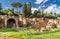 Roman Forum ruins in summer, Rome, Italy