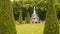 Roman Fountain in the gardens of Peterhof