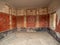 Roman frescos in Pompeii, Italy. World Heritage List.