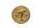 Roman gold aureus coin of Roman Emperor Domitian reverse side