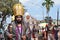 Roman governor marching on street, street drama, community celebrates Good Friday representing the events that led to the Crucifix