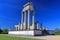 Roman Harbour Temple in Archaeological Park, UNESCO World Heritage Site, Xanten, Lower Rhine, North Rhine-Westphalia, Germany