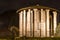 Roman Hercules temple at night