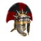 Roman legionary helmet on an isolated white background. 3d illustration