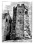 Roman Lighthouse and Part of St Mary Church Dover, vintage illustration