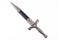 Roman military dagger on white background