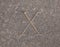 Roman numeral - ten carved in stone