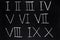 Roman numerals.