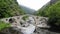 Roman Old stronework,devil bridge, from the ottoman on eastern europe, at Bulgaria. Medieval structure over the river in rhodope.