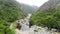 Roman Old stronework,devil bridge, from the ottoman on eastern europe, at Bulgaria. Medieval structure over the river in rhodope.