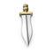 Roman Pugio Dagger on white. 3D illustration