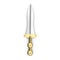 Roman Pugio Dagger on white. 3D illustration