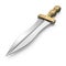 Roman Pugio Dagger on white. 3D illustration