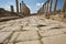 Roman road in Jerash, Jordan