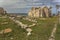 Roman ruins in former city of Karpasia, Cyprus