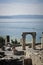 Roman ruins on Garda Lake in Sirmione, Italy