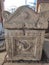Roman sarcophagus Sremska Mitrovica with carved fish