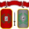 Roman shields and sword