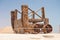 Roman siege engine at Masada in Israel