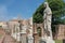 Roman statues in Forum Romanum. Rome. Italy