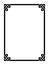 Roman style black ornamental decorative frame