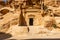 Roman-style Nabatean temple at the UNESCO World Heritage site of Little Petra, Jordan