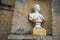 Roman style statue or bust on display at stowe gardens national trust