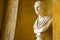 Roman style statue or bust on display at stowe gardens national trust