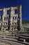 Roman theatre ruins in the city of Aosta, Italy.