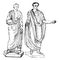 Roman Togas vintage illustration