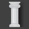 Roman vector white column icon