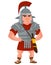 Roman warrior with hands on his belt
