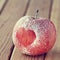 Romance apple heart symbol