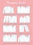 Romance books. Printable Book Tracker. Many books on a bookshelf vector illustration