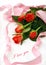 Romance with roses and love message