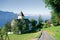 Romandie/Switzerland: The chapel next to the luxury hotel Le Mir