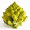 Romanesco broccoli on a white background