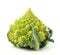 Romanesco broccoli on white background