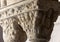 Romanesque Capital in Cloisters Church of Saint Trophime Cathedral in Arles. Provence, France.