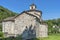 Romanesque church of San Giovanni Battista in Montorfano. Province of Piedmont in Northern Italy