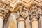 The Romanesque columns capitals of Southern portal, St Martha Church, Tarascon, France