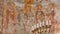 Romanesque wall-painting of Virgin Mary, st John, st Paul and st Peter