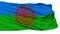 Romani People Flag, Isolated On White